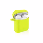 Immagine di Cover silicone giallo CELLY AIRCASE - AIRPODS 1st Gen. / 2nd Gen. Case SHOCK AIRCASEYL