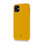 Immagine di Cover silicone giallo CELLY LEAF - Apple iPhone 11 LEAF1001YL
