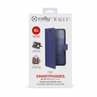 Immagine di Cover similpelle blu CELLY WALLY ONE - Universal Case Display Size 4.5"-5.0" WALLYONEXLBL