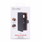 Immagine di Cover similpelle nero CELLY WALLY - Samsung Galaxy J4 2018 WALLY757