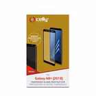 Immagine di Proteggi schermo 3d glass vetro temperato CELLY 3DGLASS - Samsung Galaxy A8+ 2018 3DGLASS707BK