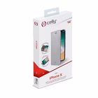 Immagine di Cover similpelle argento CELLY AIR - Apple iPhone Xs/ iPhone X AIR900SV
