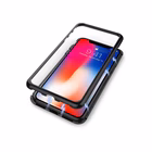 Immagine di Cover alluminio + vetro temperato nero CELLY ATTRACTION - Apple iPhone Xs/ iPhone X ATTRACTION900BK