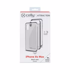 Immagine di Cover alluminio + vetro temperato argento CELLY ATTRACTION - Apple iPhone XS Max ATTRACTION999SV
