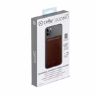 Immagine di Cover similpelle marrone CELLY CARDD - Universal Magnetic Card Holder CARDDBR