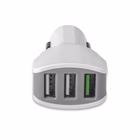 Immagine di Caricabatterie bianco CELLY CC3USBTURBO - 22W 3 USB Car Charger CC3USBTURBOWH