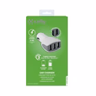 Immagine di Caricabatterie bianco CELLY CC3USBTURBO - 22W 3 USB Car Charger CC3USBTURBOWH