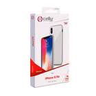 Immagine di Cover tpu + vetro temperato bianco CELLY DIAMOND - Apple iPhone Xs/ iPhone X DIAMOND900WH