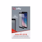 Immagine di Cover vetro temperato CELLY FULLGLASS - Samsung Galaxy A6+ 2018 FULLGLASS738BK