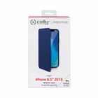 Immagine di Cover poliuretano blu CELLY PRESTIGE - Apple iPhone XS Max PRESTIGE999BL