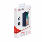 Immagine di Cover similpelle blu CELLY SHELL - Apple iPhone Xs/ iPhone X SHELL900BL