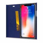 Immagine di Cover similpelle blu CELLY SHELL - Apple iPhone Xs/ iPhone X SHELL900BL