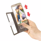 Immagine di Cover similpelle rosa CELLY UNICA VIEW - Universal Case Display Size 5.0"-5.5" UNICAVIEWXXLPK