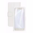 Immagine di Cover similpelle bianco CELLY UNICA VIEW - Universal Case Display Size 5.0"-5.5" UNICAVIEWXXLWH