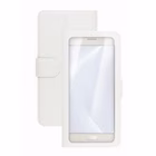 Immagine di Cover similpelle bianco CELLY UNICA VIEW - Universal Case Display Size 5.0"-5.5" UNICAVIEWXXLWH