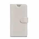 Immagine di Cover similpelle bianco CELLY WALLYUNI - Universal Case Display Size 5.5"-6.0" WALLYUNIXXXLWH