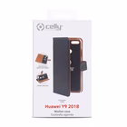 Immagine di Cover similpelle nero CELLY WALLY - Huawei Y9 2018 WALLY756