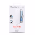 Immagine di Cover similpelle bianco CELLY WALLY - Apple iPhone SE 2022/ iPhone SE 2020/ iPho WALLY800WH