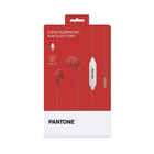 Immagine di Auricolari con filo sì 1 x jack 3,5mm Rosso PANTONE PANTONE - Stereo Wired Earphone PT-WDE001R1