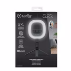 Immagine di Asta selfie nero CELLY CLICKRINGBT - Portable Tripod With Ring Light CLICKRINGBTBK
