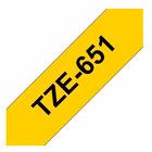 Immagine di Nastro tipo tz 24mm nero/giallo