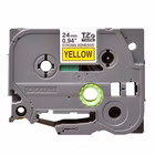 Immagine di Nastro BROTHER TZE-S651 mm 24x8 m nero/giallo