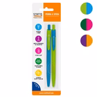 Immagine di Bl. 2pz penna gommata 1mm colori assortiti
