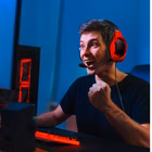 Immagine di Cuffie con filo sì 1 x jack 3,5mm + USB Rosso CELLY CYBERBEAT - Wired Gaming Headphones CYBERBEATBK