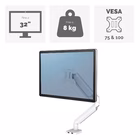 Immagine di Braccio monitor FELLOWES singolo PLATINUM Series colore bianco - fino a 32"