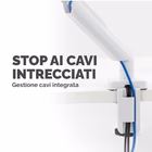 Immagine di Braccio monitor FELLOWES singolo PLATINUM Series colore bianco - fino a 32"