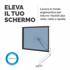 Immagine di Braccio monitor FELLOWES singolo PLATINUM Series colore bianco - fino a 32"