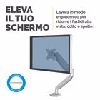 Immagine di Braccio monitor FELLOWES singolo PLATINUM Series colore argento - fino a 32"