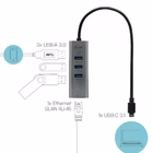 Immagine di USB-C metal 3 port+ethernet adapt