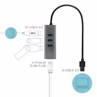 Immagine di USB 3.0 metal3 port+ethernet adapt