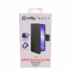 Immagine di Cover similpelle nero CELLY WALLY - Oppo Find X3 Lite 5G/ Reno 5 5G WALLY975