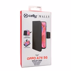 Immagine di Cover similpelle nero CELLY WALLY - Oppo A74 5G/ A93 5G/ A54 4G/ A54 5G WALLY963