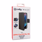 Immagine di Cover similpelle nero CELLY WALLY - Oppo Find X3 Pro 5G/ Find X3 5G WALLY977