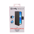 Immagine di Cover similpelle nero CELLY WALLY - Oppo Redno 6 Pro 5G WALLY980