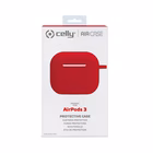 Immagine di Cover silicone rosso CELLY AIRCASE - AIRPODS 3rd Gen. Case FEELING AIRCASE03RD
