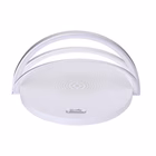 Immagine di Caricabatterie wireless/senza fili bianco USB-C CELLY WLLIGHTCIRCLE - 15W Led Lamp Wireless Charger