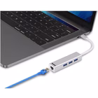 Immagine di Hub 3 USB 3.1 type c + lan rj45