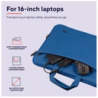 Immagine di Notebook da 16 poliestere blu titanio TRUST BOLOGNA LAPTOP BAG 16" ECO BLUE 24448