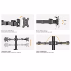 Immagine di Staffa monitor 17/27 triple stand