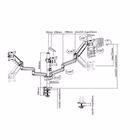 Immagine di Staffa monitor 17/27 triple desk
