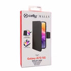 Immagine di Cover similpelle nero CELLY WALLY - Samsung Galaxy A73 5G WALLY997