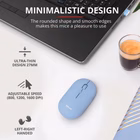 Immagine di Mouse wireless ricaricabile TRUST PUCK blu