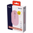 Immagine di Mouse wireless ricaricabile TRUST PUCK rosa