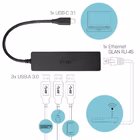Immagine di USB 3.1 type c slimhub 3 port ether