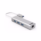 Immagine di Hub 3 porte USB 3.0 + lan rj45
