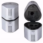 Immagine di Temperamatite con serbaoio a tre fori FABER CASTELL GRIP colore grigio